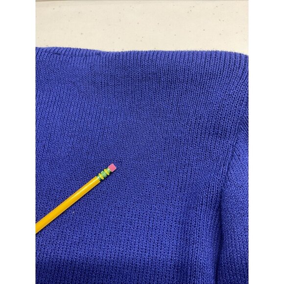 Vintage St. John Neiman Marcus Sz 8/10 Sweater Cardigan Santana Knit Blue - Picture 8 of 14